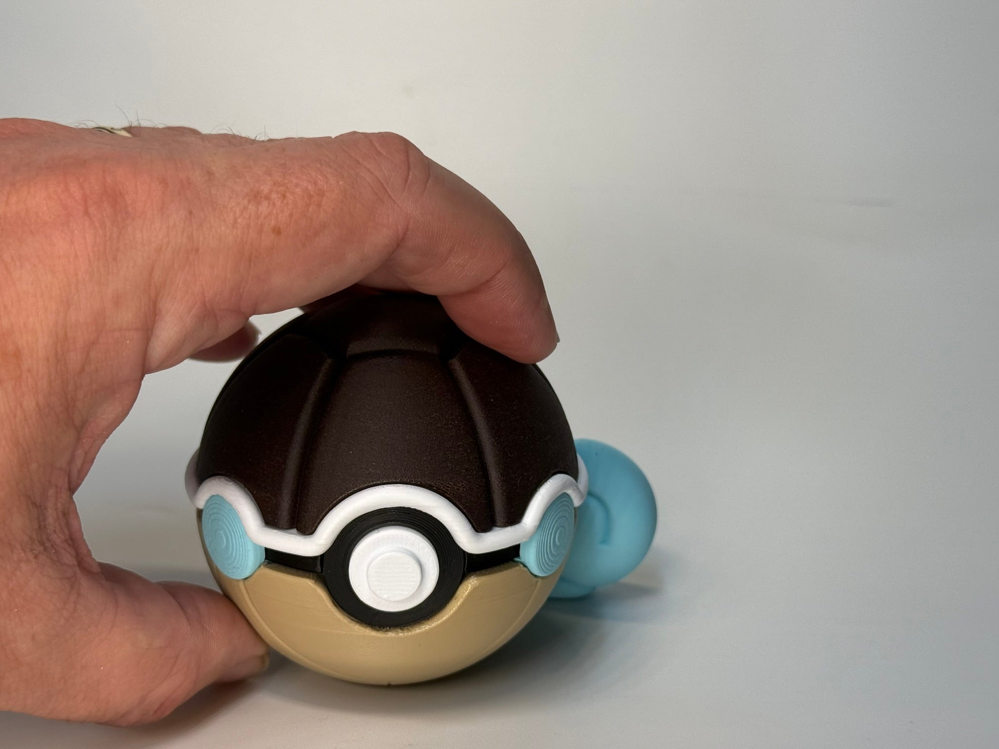 #0007 Squirtle – 3D Printed Creature Character Ball image 1