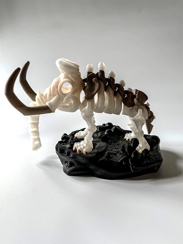 Mammoth Skeleton – 3D Printed Dinosaur Model image 1
