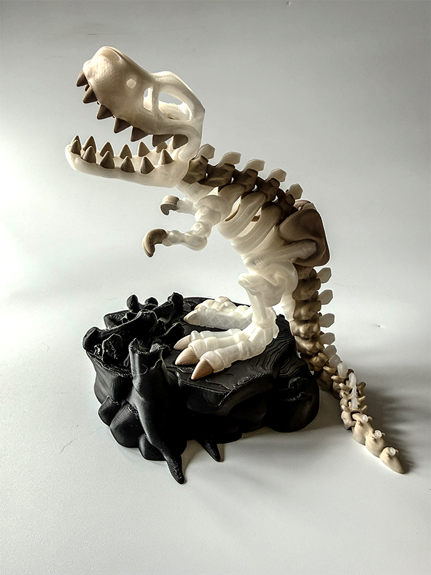 Tyrannosaurus Rex Skeleton – 3D Printed Dinosaur Model (T-Rex) image 1