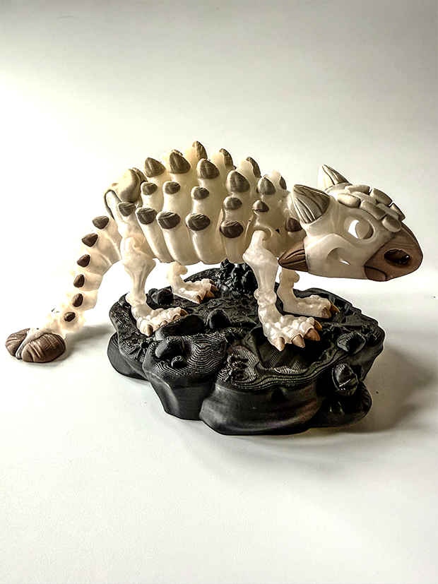 Ankylosaurus Skeleton – 3D Printed Dinosaur Model image 0