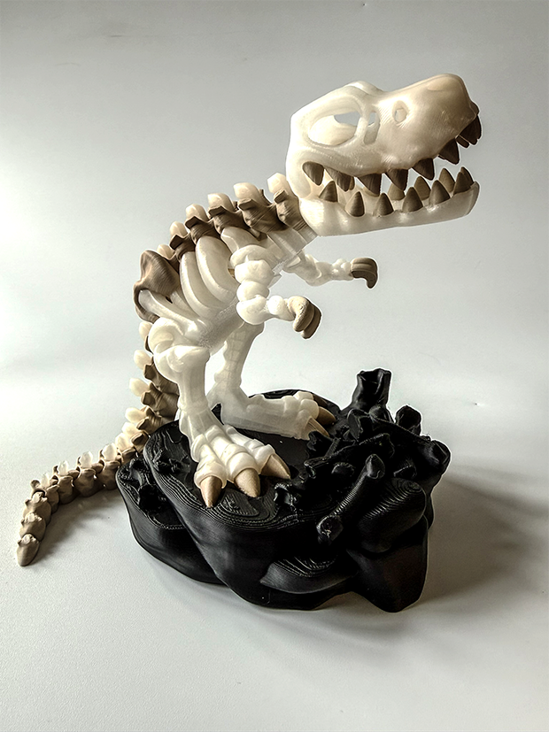 Tyrannosaurus Rex Skeleton – 3D Printed Dinosaur Model (T-Rex) image 0