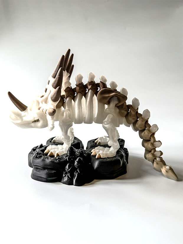 Styracosaurus Skeleton – 3D Printed Dinosaur Model image 1