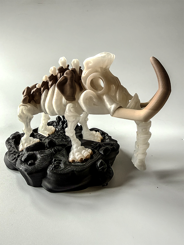 Mammoth Skeleton – 3D Printed Dinosaur Model image 0