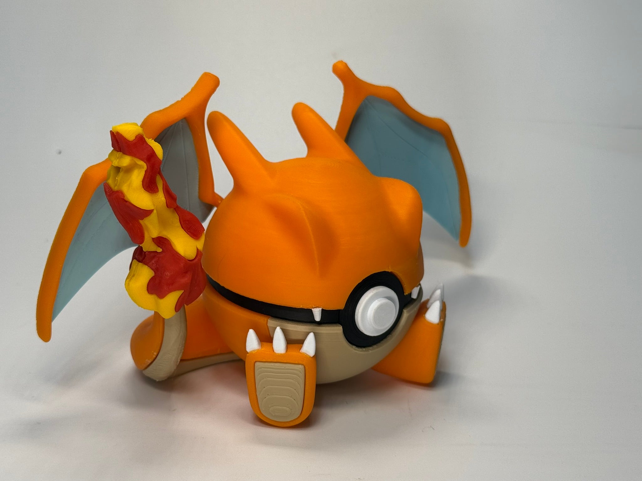 #0006 Charizard – 3D Printed Creature Character Ball image 2